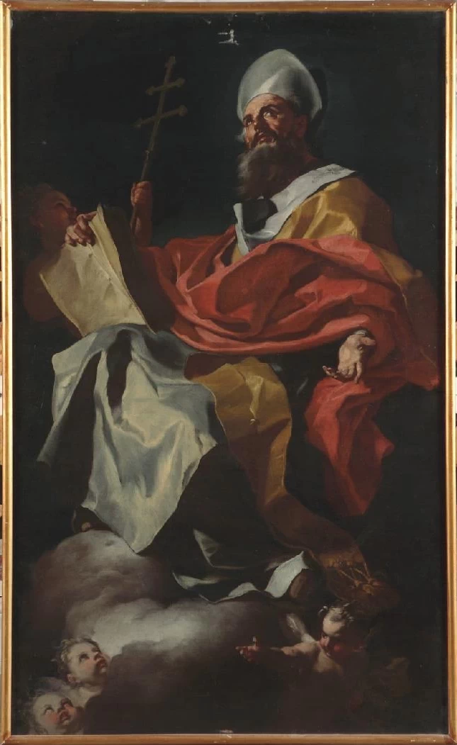 San Giovanni Damasceno in olio su tela